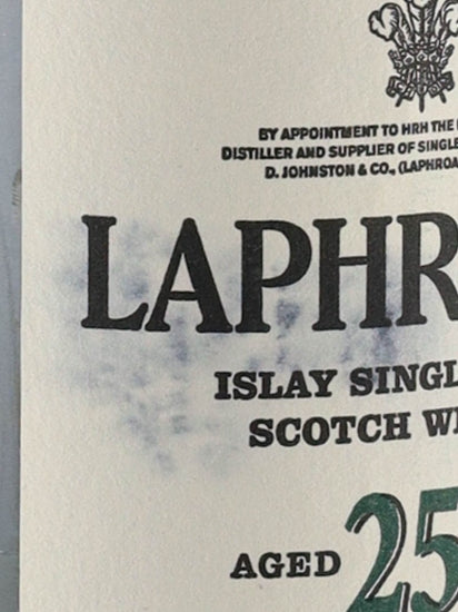 Laphroaig 25 Year Old Cask Strength 2019 Release