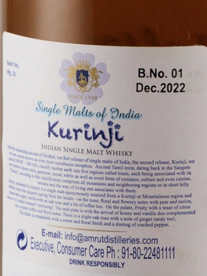Amrut Single Malt of India Cringe