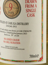 Load image into Gallery viewer, Black Adder Raw Cask Caol Ila 9 Year Old 2013