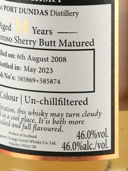 Signatory Port Dundas 14 Year Old 2008