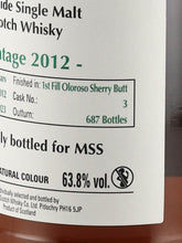 Load image into Gallery viewer, Signatory Glenlossie 11 Year Old 2012 for MSS