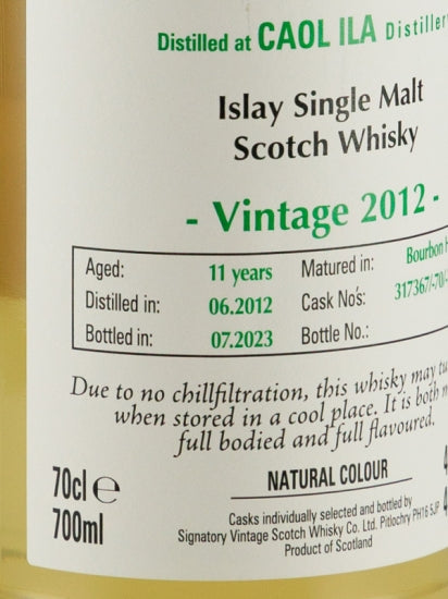 Signatory Caol Ila 11 Year Old 2012