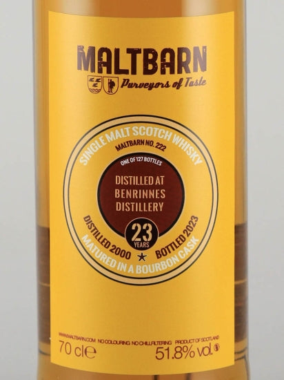 Malt Barn Benrinnes 23 Year Old 2002