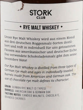 Load image into Gallery viewer, Stork Club Rye Malt Whisky