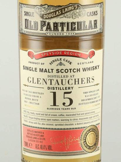 Old Particular Glentauchers 15 Year Old 2007