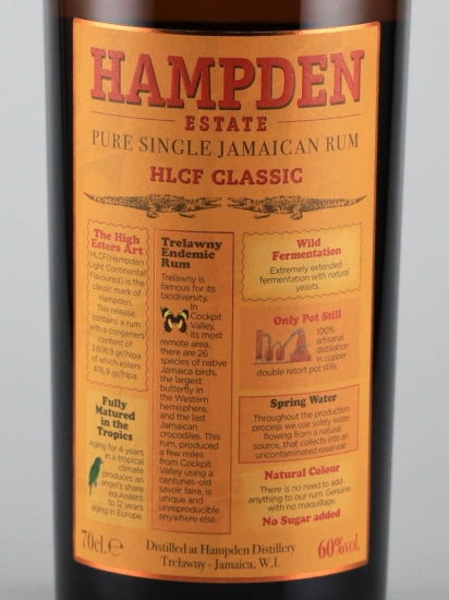 Hampden Jamaican Rum 4 Year Old HLCF Classic LMDW