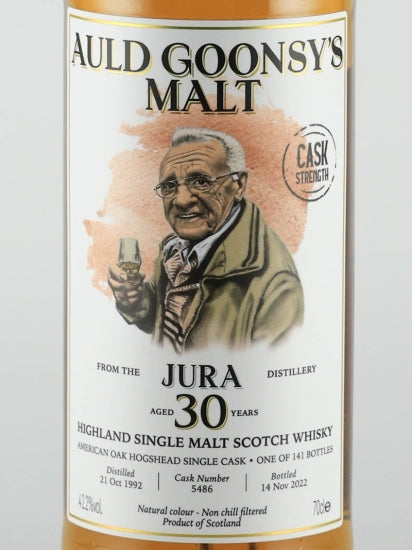 Old Goon Seamalt Jura 30 Year Old 1992