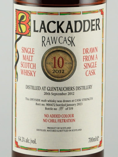 Black Adder Raw Cask Glenfarclas 10 Year Old 2012