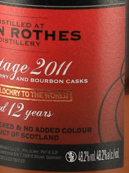 Signatory Glenrothes 12 Years 2011 48.2%