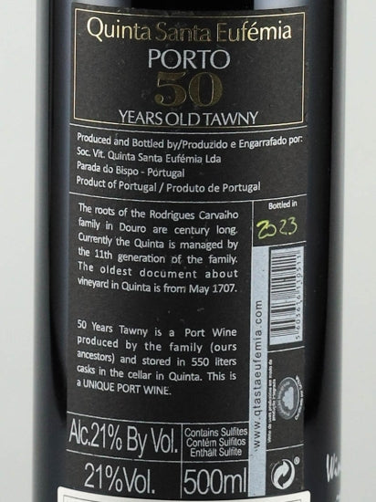 Quinta de Santa Eufemia Tawny 50 Year Old 500ml