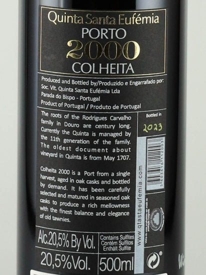 Quinta de Santa Eufemia Colheita 2000 500ml