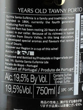 Load image into Gallery viewer, Quinta de Santa Eufemia Tawny 20 Year Old