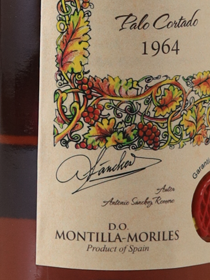 Bodegas Toro Albalá Palo Cortado Marqués de Porley 1964