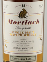 Load image into Gallery viewer, Gordon &amp; MacPhail Distillery Label Mortlach 15 Year Old 2023 Release