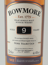 Load image into Gallery viewer, Bowmore 9 Year Old