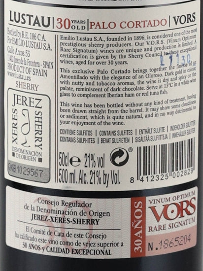 Lustau Palo Cortado VORS 500ml