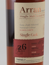 Load image into Gallery viewer, Arran Single Cask 26 Year Old