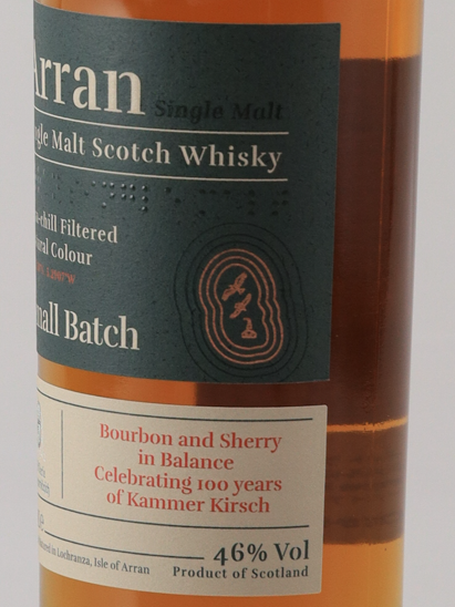 Arran Small Batch Kummer Kirsch 100th Anniversary