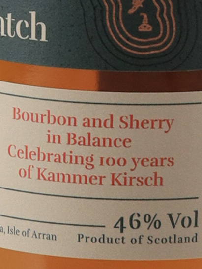 Arran Small Batch Kummer Kirsch 100th Anniversary