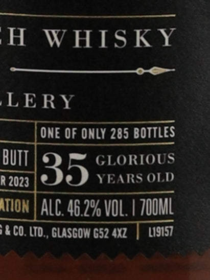 Extra Old Particular Tomore 35 Year Old 1988