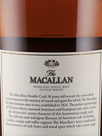 Macallan 18 Year Double Cask 2022 Release