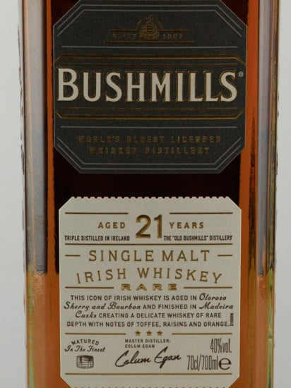 Bushmills Single Malt 21 Year Old