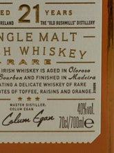 Load image into Gallery viewer, Bushmills Single Malt 21 Year Old