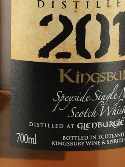 Kingsbury Gold Glenburgie 8 Year Old 2015
