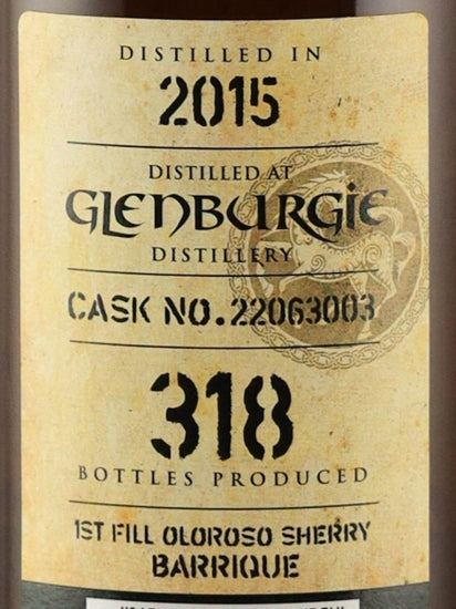 Kingsbury Gold Glenburgie 8 Year Old 2015