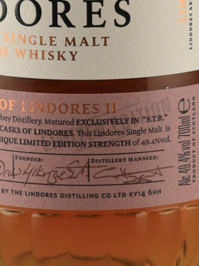 Lindores Single Malt The Cask of Lindores STR Cask 2