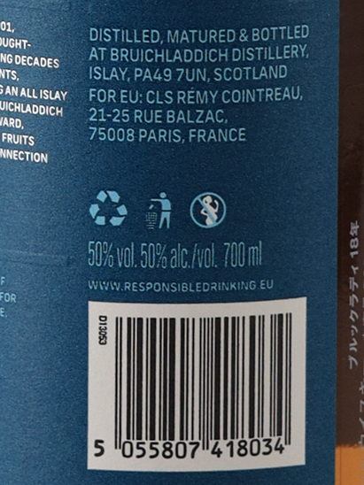 Bruichladdich 18 Year Old