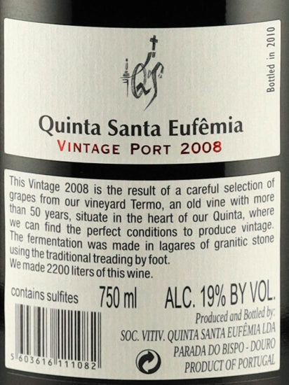 Quinta de Santa Eufemia Vintage 2008