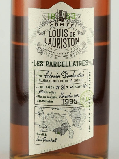 Louis De Lauriston Parcelaire 1995 Single Cask #3