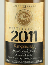 Load image into Gallery viewer, Kingsbury Gold Strathmill 12 Year Old 2011