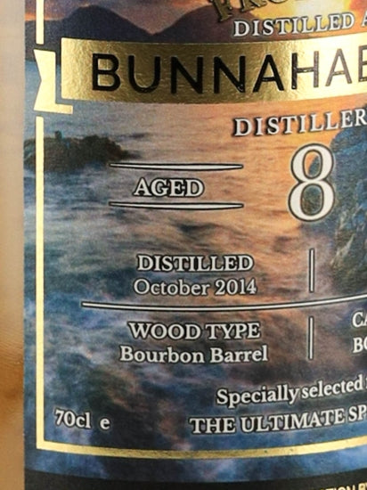 The Malt Man Bunnahabhain 8 Year Old 2014