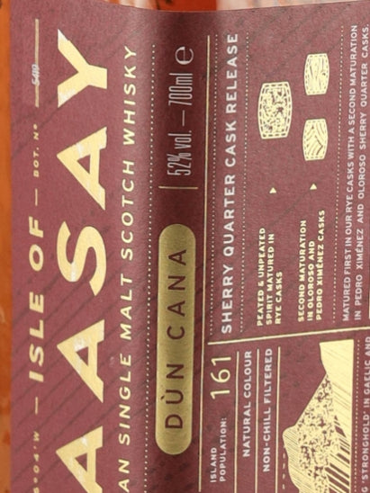 Isle of Raasay Duncan Sherry Quarter Cask