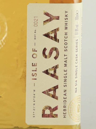 Isle of Raasay Na Sia Single Cask Rye Non-Peated