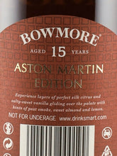 Load image into Gallery viewer, Bowmore 15 Year Old Golden &amp; Elegant Aston Martin Edition #8 1L