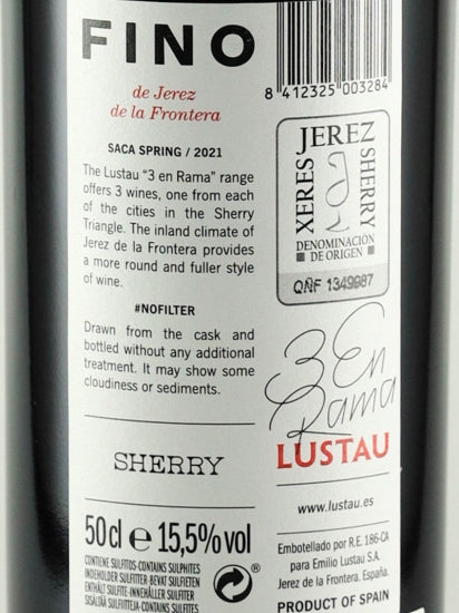 Lustau En Rama Fino de Jerez 2021 500ml
