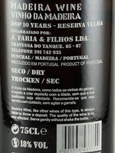 Load image into Gallery viewer, Faria e Filhos Madeira Seco 10 Year Old