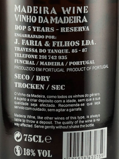 Faria e Filhos Madeira Seco 5 Year Old