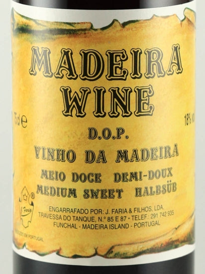 Faria e Filhos Madeira Meio Doce