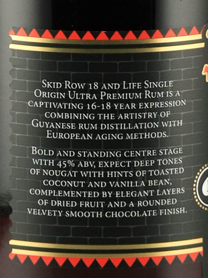 Skid Row 18&Life Premium Rum
