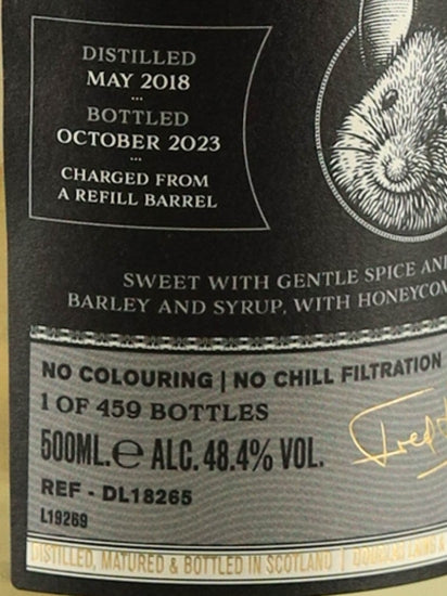 Old Particular Timorous Beastie's Finest 5 Years Old 2018 500ml