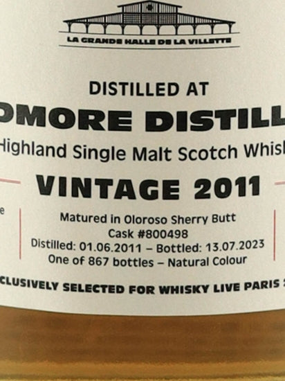 Signatory Ardmore 12 Years Old 2011 for Whisky Live Paris 2023