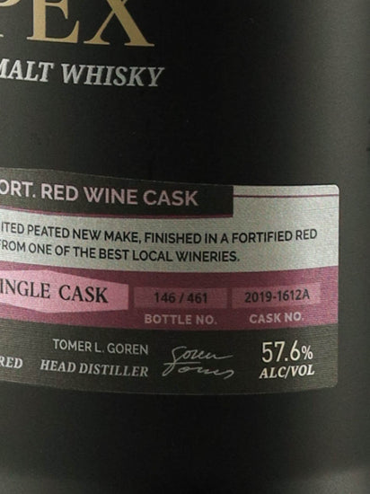 M&H Apex Peated Fortified Red Wine Cask