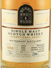 Load image into Gallery viewer, BB&amp;R Exceptional Cask Miltonduff 33 Years Old 1990