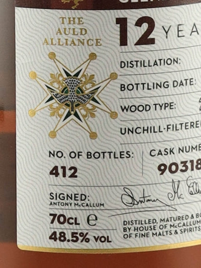 House of McCallum Glenrothes 12 Years Old 2011