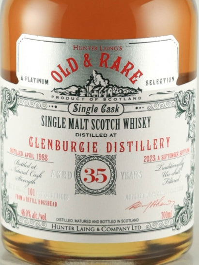 Old & Rare Glenburgie 35 Years Old 1988