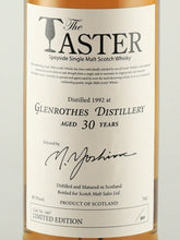 Load image into Gallery viewer, The Taster Glenrothes 30 Years Old 1992